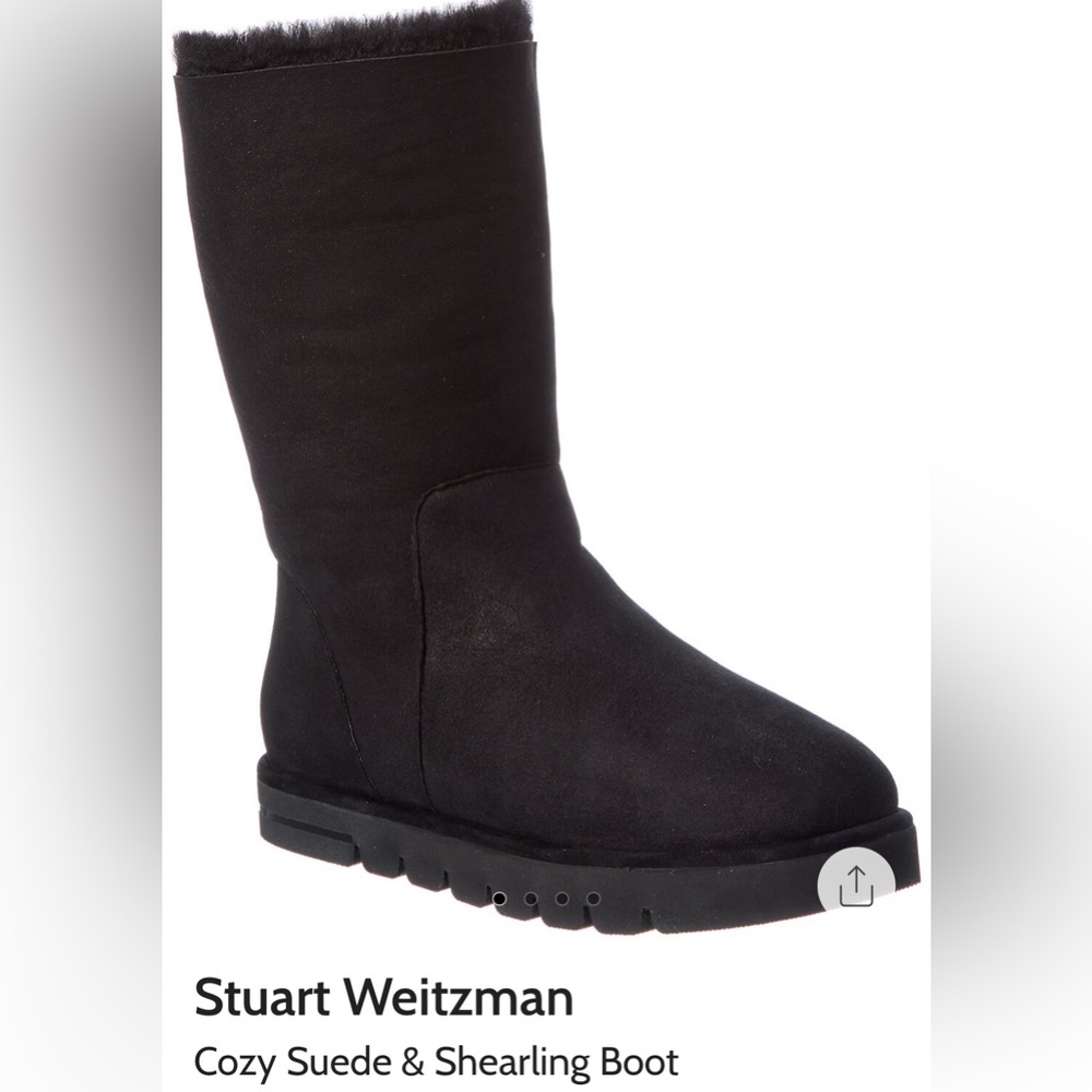 Brand new with box Stuart Weitzman Cozy Suede & Shearling Boot Size: 8.5